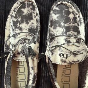 Hey Dude Monochrome Tie-Dye Shoes